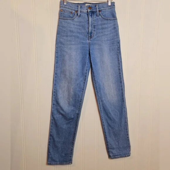 Madewell The Perfect Vintage Jeans Blue Denim High Rise Straight Women's Size 26 - Picture 2 of 14